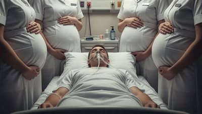 كل الممرضات اللواتي اعتنوا بمريض في غيبوبة لأكثر من 10 سنوات بدأن يحملن واحدة تلو الأخرى