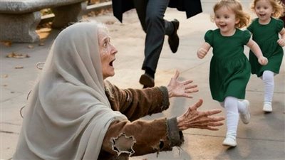 بناته العميان ركضن نحو امرأة غريبة في الساحة وما اكتشفه الأب بعدها غيّر حياتهم للأبد