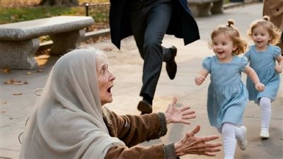 بناته العميان ركضن نحو امرأة غريبة في الساحةوما اكتشفه الأب بعدها غيّر حياتهم للأبد