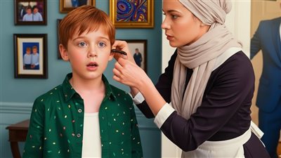 وُلِدَ ابنُ المليونيرِ أصمّ… وما حدث بعدها جعل القصر كلّه يبكي