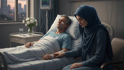 حلقت شعري لأن زوجي أخبرني أنه مصاب بالسرطان