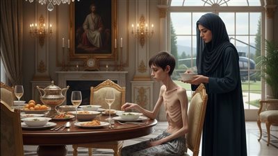 كان طفلُ المليونير ينحفُ يومًا بعد يوم لكنّ العاملة رأت ما لم يلاحظه أحدٌ غيرها