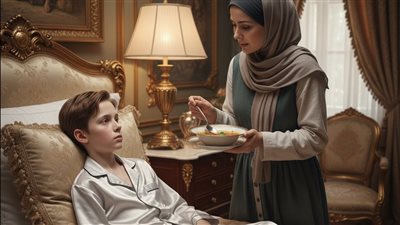 طفل المليونير كان ينحف يومًا بعد يوم… وما اكتشفته الخادمة خلف الباب صادم 