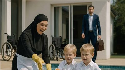 لم يضحك توأما المليونير يومًا… إلى أن كسرت الخادمة إحدى قواعد المسبح فانهار الأب من هول ما حدث بعدها