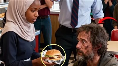 نادلة قدّمت برغرًا مجانًا لمشرّد فصرخ بها المدير أمام الجميع ثم حدث ما لم يتوقّعه أحد!