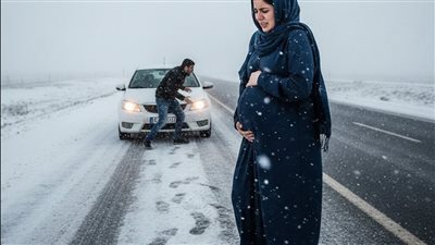وإحنا في الطريق لعيد ميلاد حماتي… رماني على طريق سريع وأنا في الشهر التاسع